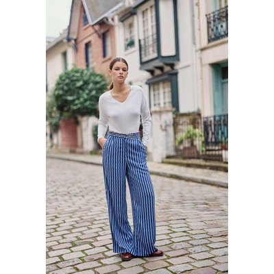 Pantalon droit imprimé graphique PAULINE LA PETITE ETOILE