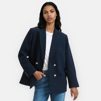 Zweireihiger Longblazer mit geradem Schnitt LA REDOUTE COLLECTIONS
