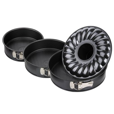 Set de 2 moules à manqué et 1 moule à manqué et savarin ZENKER