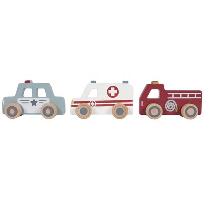 Lot de 3 véhicules de secours LITTLE DUTCH