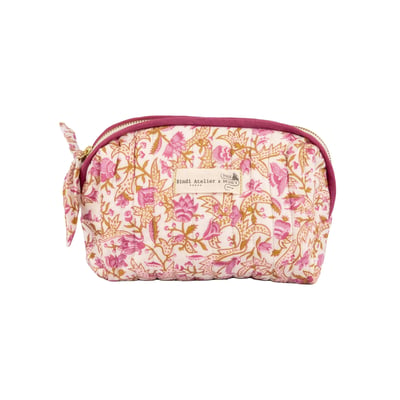 Trousse maquillage Toile de Jouy depuis 1760 - Forest BINDI ATELIER