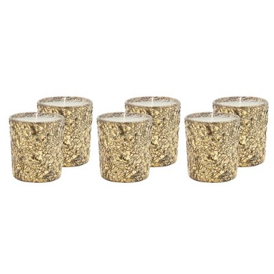 Bougie en verre doré (Lot de 6) AUBRY GASPARD