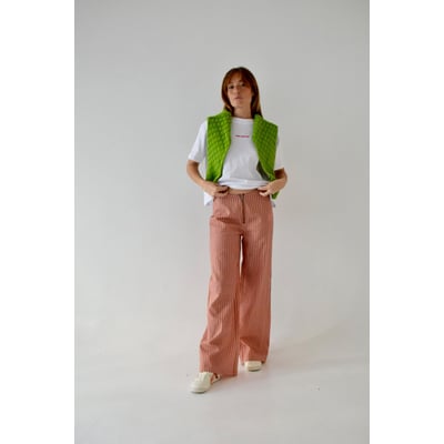 Pantalon large rayé lin SOLEA MINDTRAVELER