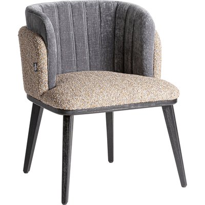 Fauteuil Meda style Art Déco en velours RECOLLECTION