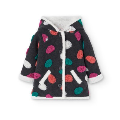 Manteau à capuche et fermeture boutonnée BOBOLI