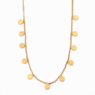 Collier chaîne à pampilles en acier inoxydable BALABOOSTE
