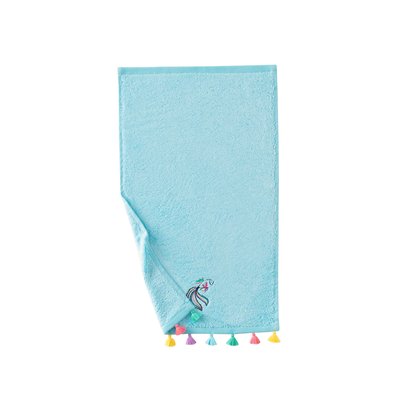 Serviette invité coton et viscose de bambou DEMILUNE CARRE BLANC