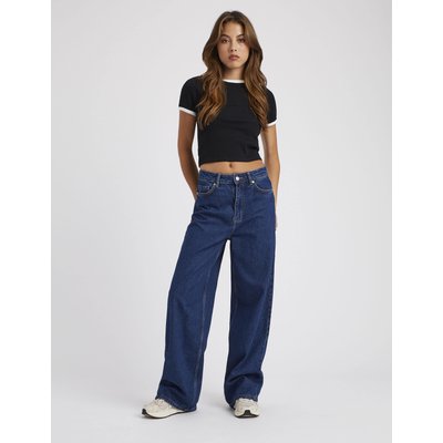 Jean bleu foncé femme shop