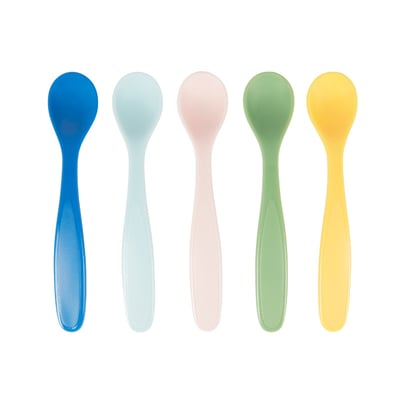 Cuillères bébé souples pour la diversification BADABULLE