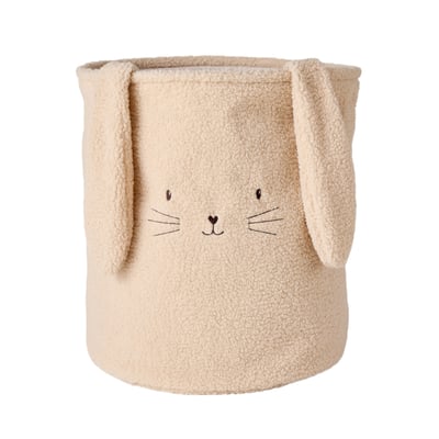 Panier de rangement lapin en sherpa VERTBAUDET
