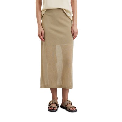 Jupe en tricot fin slim en mélange de coton bio de haute qualité MARC O'POLO