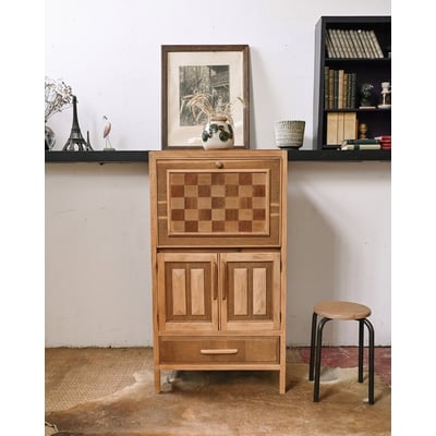 Secrétaire sur-mesure effet marqueterie Honoré N°229 - Bon état DEBONGOUT
