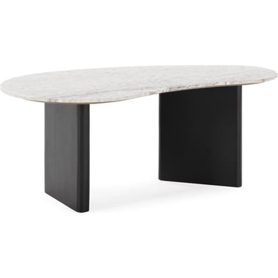 Table basse organique marbre et manguier RECOLLECTION