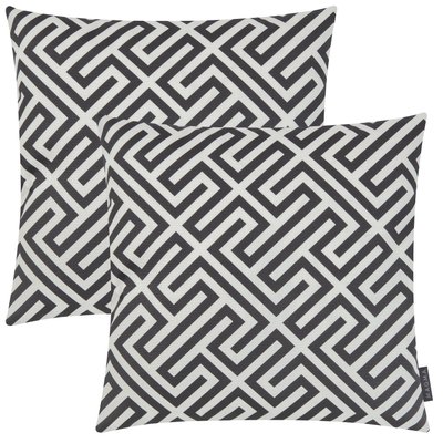 Housses de coussin d'extérieur motif labyrinthe KRETA-Lot de 2 MAGMA HEIMTEX