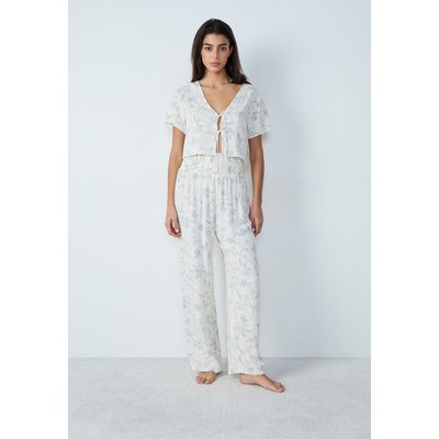 Chemise de pyjama manches courtes motifs fleurs à nœuds REESE ETAM