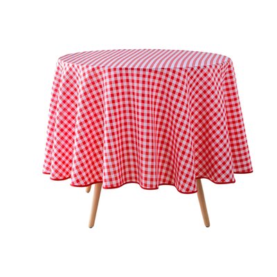 Nappe ronde Collection Vichy DOUCEUR D'INTÉRIEUR