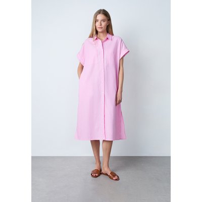Robe mi-longue en coton manches courtes à rayures CALIN ROX ETAM