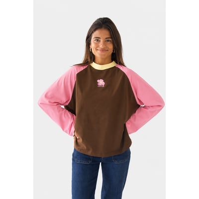 T-shirt raglan détail fleuri CARLOTA MINDTRAVELER
