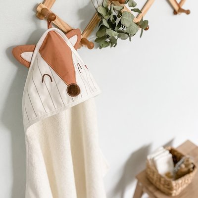 Cape de bain coton bio DREAM FOREST LITTLE CREVETTE
