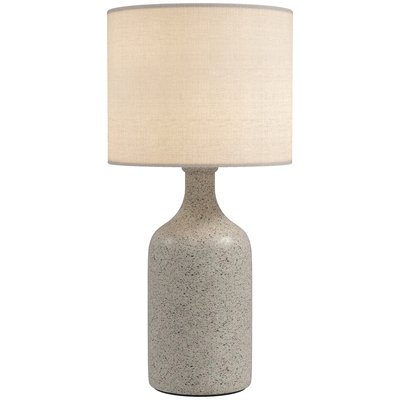 Lampe de table Céramique Sable, Blanc HOMCOM