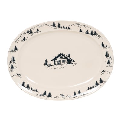 Plat ovale Alpages   42 cm x 30 cm TABLE PASSION