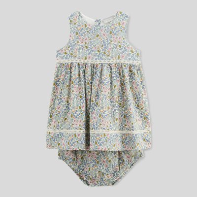 Robe avec bloomer imprimés en coton BIO GOTS BOUT'CHOU
