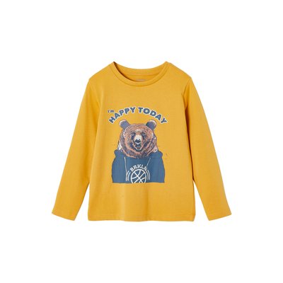 T-shirt fun motif chat manches longues Oeko-Tex® VERTBAUDET