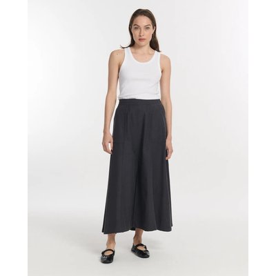 Jupe trapeze taille haute midi LABDIP