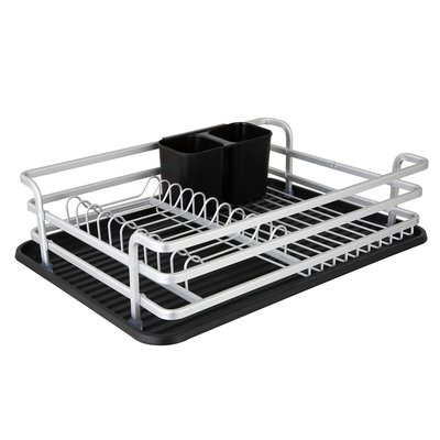 Aluminium Dish Rack with Cutlery Holder TOWER