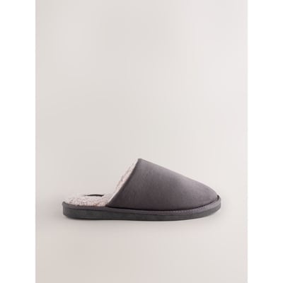 Chaussons mules en micro daim NEXT