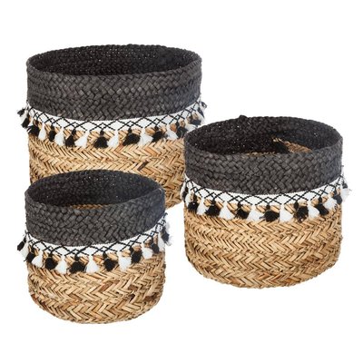 Set de 3 paniers POMPON ATMOSPHERA