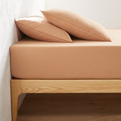 Spannbettlaken Erwin mit 50% recycelter Baumwolle, Steghöhe 30 cm LA REDOUTE INTERIEURS