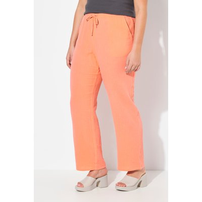 Pantalon à enfiler Rose en mousseline. Jambe ULLA POPKEN