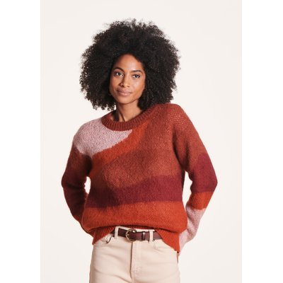 Pull droit en jacquard encolure ronde LA FEE MARABOUTEE