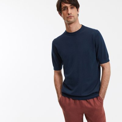 Crew Neck T-Shirt with Short Sleeves LA REDOUTE COLLECTIONS
