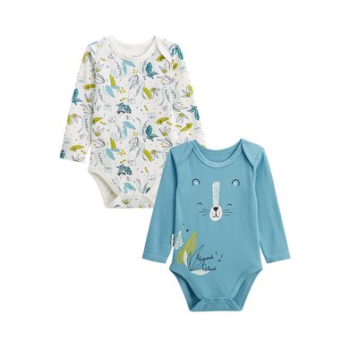 Lot de 2 bodies bébé manches longues Oscar PETIT BEGUIN