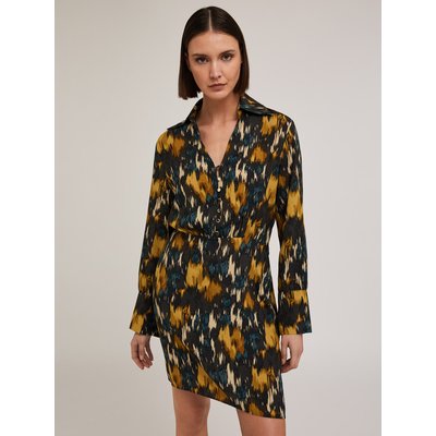 Robe CHEMISIER imprimée en crêpe MOTIVI