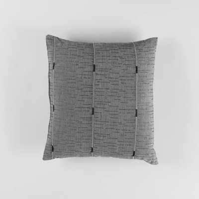 Coussin Jacquard Bicolore Filio Anthracite 40 x 40 cm DOUCEUR D'INTÉRIEUR