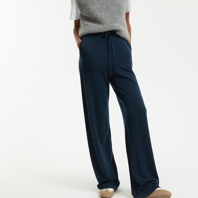 Pantalon large en maille tricot, en laine LA REDOUTE COLLECTIONS