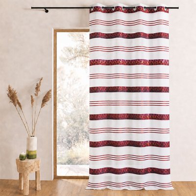 Voilage Jacquard en étamine géométrique HOME MAISON
