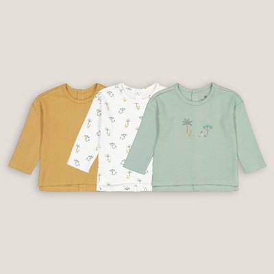 Lot de 3 T-shirts en coton fantaisie LA REDOUTE COLLECTIONS