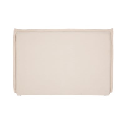 Tête de lit en tissu effet lin beige L160 cm PIA MILIBOO