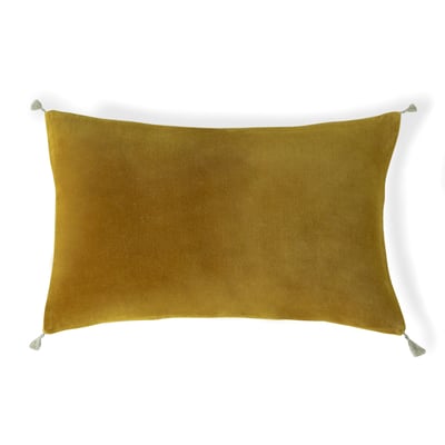 Housse de coussin velours de coton DANUBE FEBRONIE