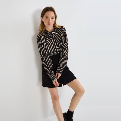 Chemise imprimée manches longues MONOPRIX