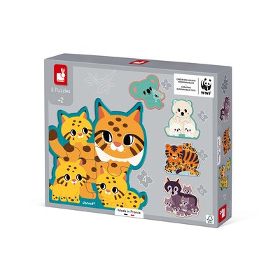 5 Puzzles Evolutifs Animaux JANOD