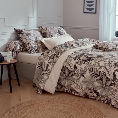 Housse de couette en percale aux impressions noires TRADILINGE