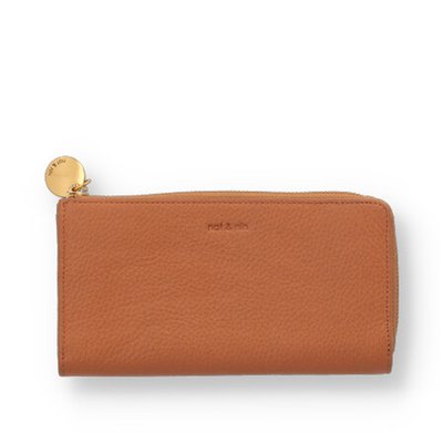 Portefeuille En Cuir Zippé Linn NAT & NIN