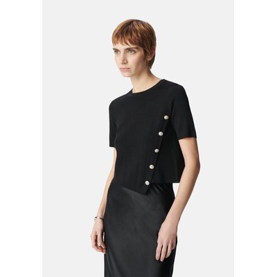 Pull tricot asymétrique décor boutons IKKS