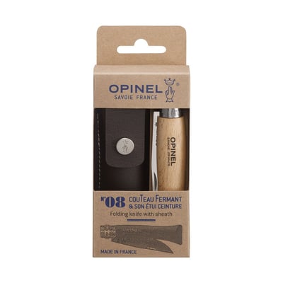 Couteau No 08 Inox hêtre tradition OPINEL