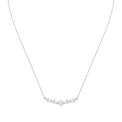 Collier en argent 925 et perle synthétique CLEOR